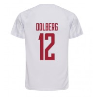 Fotbalové Dres Dánsko Kasper Dolberg #12 Venkovní MS 2022 Krátký Rukáv